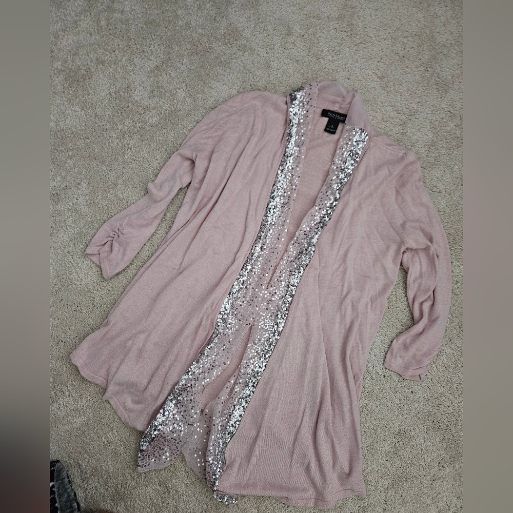 White House black market sequin Sweater S
